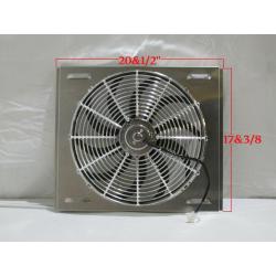20 1/2" x 17 3/8" Universal Radiator Shroud and Fan SH131 20 1/2" x 17 3/8" Universal Radiator Shroud and Fan SH131